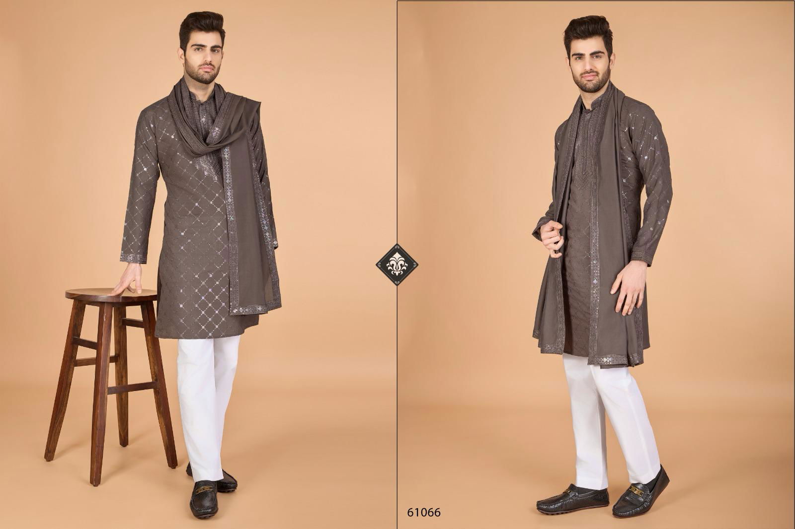 Vastra Mantra By Shubhvastra Viscose Silk Mens Kurta With Dupatta Wholesale Online